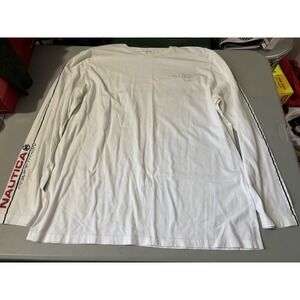 Nautica Competition Mens White Long Sleeve Tee 2XL